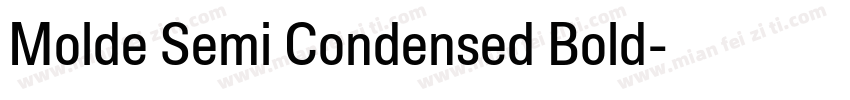 Molde Semi Condensed Bold字体转换